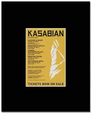 Kasabian - Kasabian UK Tour Dates 2004 - 8 X 10 Matted Mount Magazine Artwork • £7.99