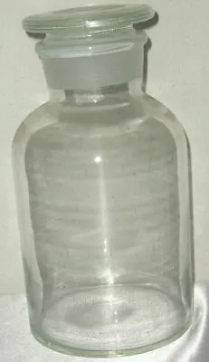 Glass Clear Lab Reagent Bottle Wide Mouth 1000 Ml 1L 34 Oz Chemistry Glassware • $14.72