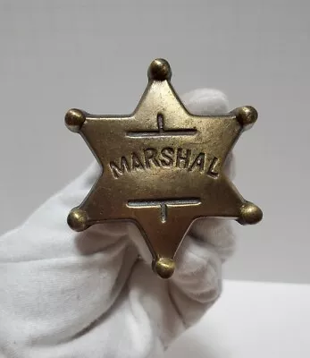 Old West U.S. Marshal Star Belt Buckle Cowboy Marshall Sheriff Great Western USA • $18.84