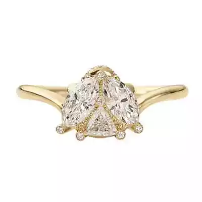 0.65 Ct IGI GIA Lab Grown Diamond Engagement Ring Marquise Cut 14K Yellow Gold • $1104