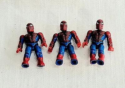 Rare Marvel Mega Bloks  Spider-Man  Red Costume Series 1 Lot Of 3 Figures!  • $29.99