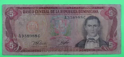 DOMINICAN REPUBLIC 5 PESOS ORO P#118a 1978 • $12