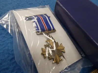 Military Mini Medal DFC Distinguished Flying Cross - 7/83 IN BOX • $10.95