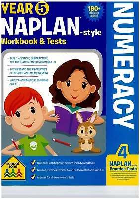Year 5 Naplan-style Workbook & Tests - Numeracy • $16.99