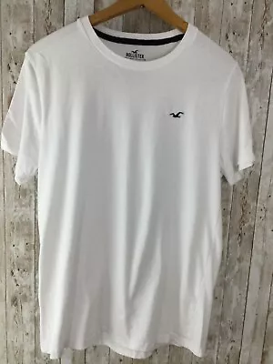 Hollister Men's Short Sleeve Crew Neck Must-Have Tee Logo T-Shirt Size M White • $8.99