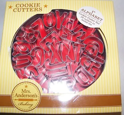 £10.57 • Buy Mrs Anderson;s  Alphabet Cookie Cutters 1  Size In Metal Tin