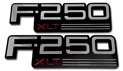 92-97 NEW F-250 XLT Door Emblem Nameplate F2TZ-16720F Logo Decal F250 2pcs • $15.99