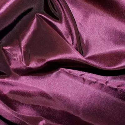 Taffeta Metallic Silk Satin Dress Fabric Material - PURPLE • £22.99