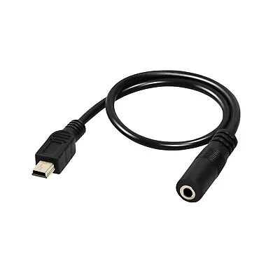 1x Mini USB B Male Plug 5 Pin To 3.5mm Female AUX Audio Adapter Cable Cord 30cm • $2.49