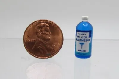 Dollhouse Miniature Replica Milk Of Magnesium Bottle HR52014 • $2.69
