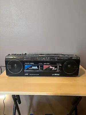 JVC Stereo Radio Cassette Recorder Vintage Model RC-W44 Tested • $20