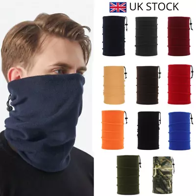 11 Colours Thermal Fleece Snood Neck Warmer Cycling ScarfWinter Ski Men Women UK • £2.99