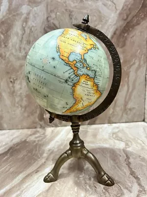 World Globe Terrestrial Globe Rotating World Map Political Map Office Decorative • $85.49