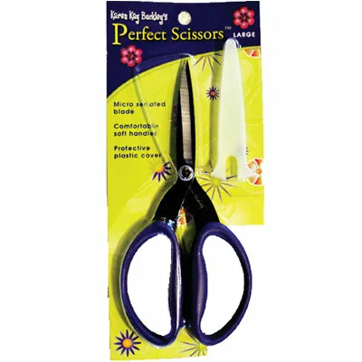 Perfect Scissors Karen Kay Buckley Large Purple 7 1/2  With Cover KKB001 • $35.99