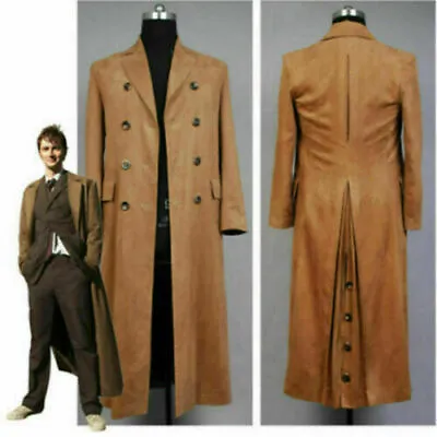 £57.50 • Buy Doctor Who Dr. Brown Cosplay Costume Outfit Long Trench Suit Coat