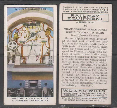 CIGARETTE CARDS Wills 1939 Railway Equipment - Complete Set • £3.15