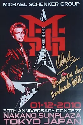 MICHAEL SCHENKER POSTER 2010 REPRODUCTION Reprint 11 X 17 INCHES  • $17
