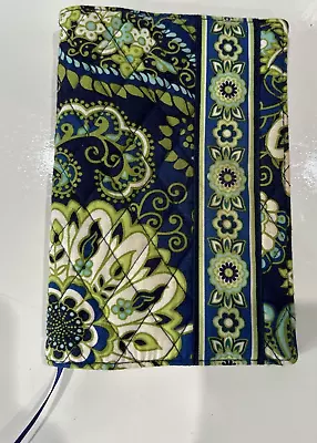 Vera Bradley Blue Green Quilted Fabric Book Bible Cover With Ribbon Bookmark • $14.97