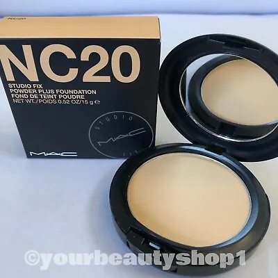 New MAC Studio Fix Powder Plus Foundation NC20 100% Authentic • $41.39