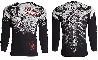 $24.99 • Buy Xtreme Couture Affliction Men's Long Sleeve THERMAL T-shirt PERSIMMON Biker S-3X