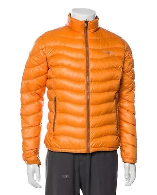Montbell Alpine Down Puffer Jacket 700 Fill Orange Men's S Lightweight Outdoors • $99