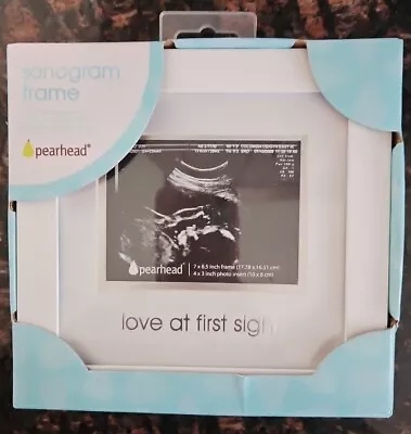 Baby Sonogram Picture Frame Love At First Sight Ultrasound NEW IN BOX • $4.99