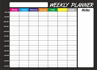 £6 • Buy Extra Large A2 Dry Wipe Weekly Planner