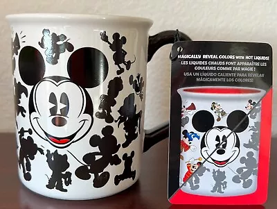 Disney Parks Mickey Mouse Icon 28 Color Changing Stoneware 17 Oz. Mug NWT! • $24.97