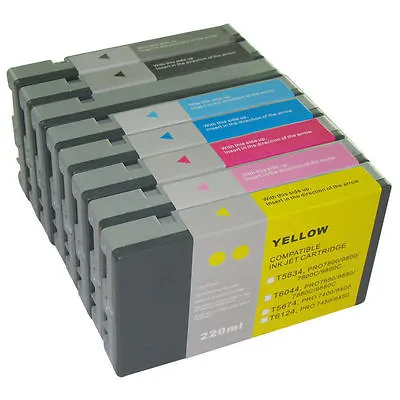 8 X Ink Cartridge For Epson Stylus Pro 9800 7800 Per 7.4oz Ultra Chrome K3 Ink • $407.48