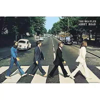 The Beatles Abbey Road Wall Bedroom Poster Musicians Party Backdrop 61x91.5cm • $14.99