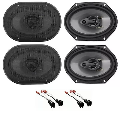 Rockville 6x8  Front+Rear Speaker Replacement For 1999-04 Ford F-250/350/450/550 • $93.80