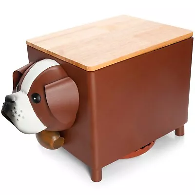 Made Easy Kit Multipurpose Décor Metal&Wood Planter Storage Box (DarkBrown Dog) • $29.99