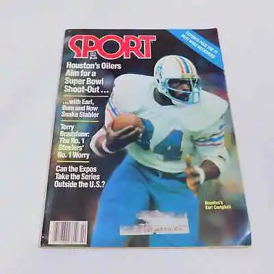 VTG Sport Magazine October 1980 NFL Houston Oilers Earl Campbell Super Bowl • $8.52