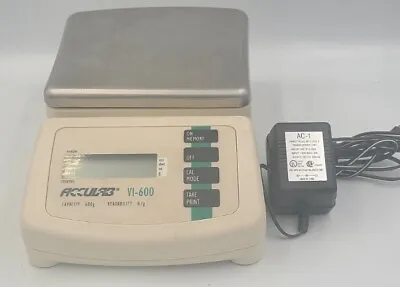 Vtg Acculab VI-600 0.1g Lab Scale 600g Capacity Ounces DWT OZT Measure TESTED  • $119.99