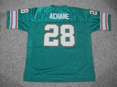 DE'VON ACHANE Unsigned Custom Miami Teal Sewn Football Jersey NewSizes S-3XL • $38.05