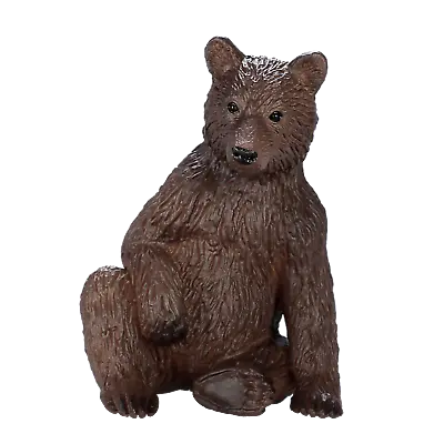 Mojo GRIZZLY BEAR CUB Wild Zoo Animals Play Model Figure Toys Plastic Forest • £6.95