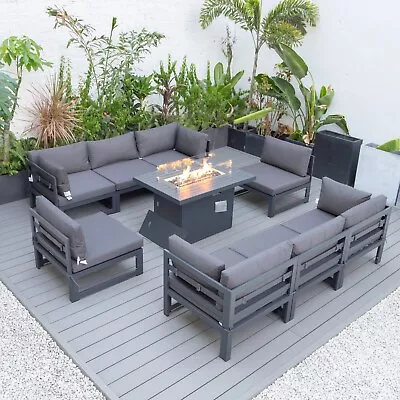 Rattan Hut 8 Seater Cheltenham Garden Furniture Set Dark Grey  • £1700