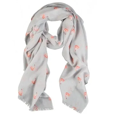 £18.89 • Buy Wrendale Grey Flamingo Scarf With Free Gift Bag