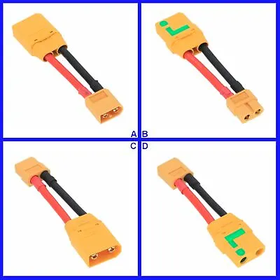 XT90S XT90-S Anti Spark To XT60 12AWG 2inch Cable Adapter For RC Battery FPV UAV • $4.48