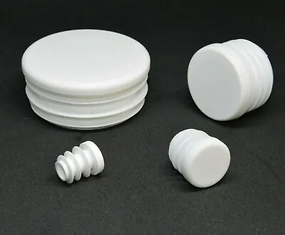 £2.54 • Buy Round Blanking End Caps Plastic Plugs Tube Inserts /Various Sizes /White