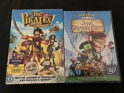 Muppet Treasure Island DVD & The Pirates DVD New & Sealed • £4.99