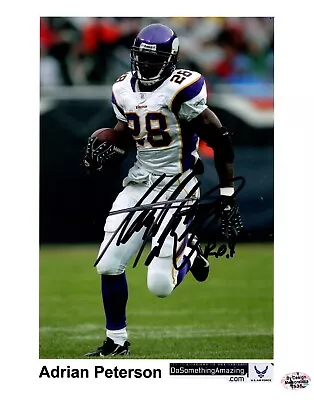 ADRIAN PETERSON  Minnesota Vikings 8X10 Autographed Promo Photo W/ BDS COA #1535 • $49.99