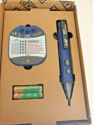 Lap K810 Ac Voltage Detector Pen & Socket Tester • £28