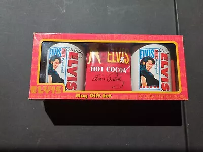 Elvis Presley Signature Product Hot Cocoa Mix Mug Gift Set (2009) • $19.99