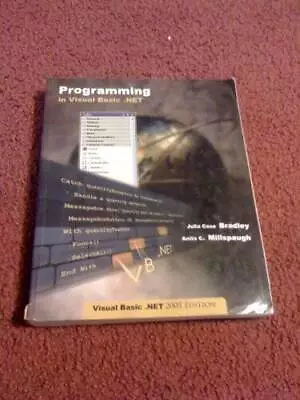 Programming In Visual Basic.net - Paperback By Bradley Julia Case - GOOD • $5.22