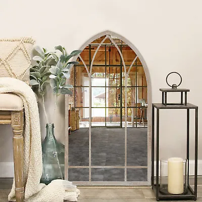 £59.95 • Buy Metal Gothic Rustic Arch Garden Mirror Outdoor Vintage Romance Glass Wall Large