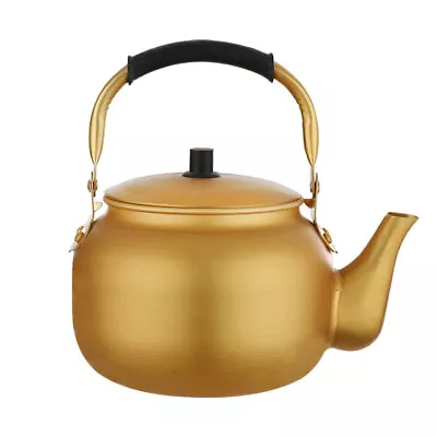 Blooming Teapot Vintage Aluminum Kettle Metal Tea Large Teapot Diffuser Golden • £17.61