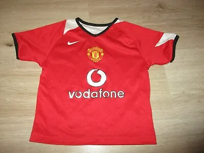 Nike MANCHESTER UNITED FC 2004 Shirt 12-18MO Jersey Oldschool Vintage Camiseta  • $8.70
