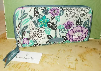 NEW Vera Bradley Accordion Wallet Card Case Purse Penelope's Garden Floral • $34.95