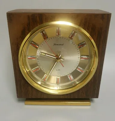 Vintage 1960s-70s Homestead Japan Wind-up Alarm Clock Plastic Works • $40